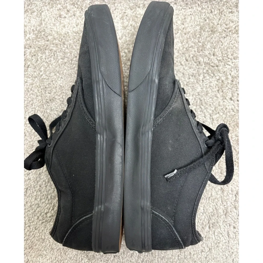 Vans Atwood Mens 9 Black Canvas Low Top Skate Shoes Sneakers 507698